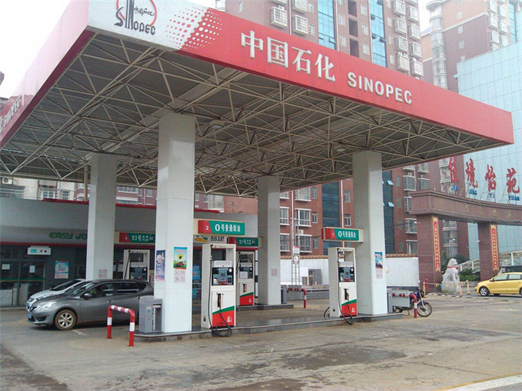 图们加油站钢结构网架案例4